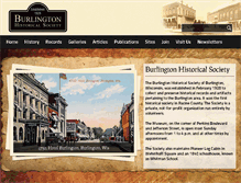 Tablet Screenshot of burlingtonhistory.org